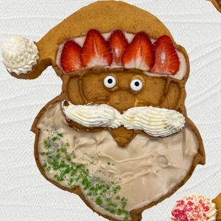 Коледна гофрета с бял шоколад