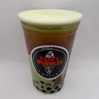 Матча с тофи карамел