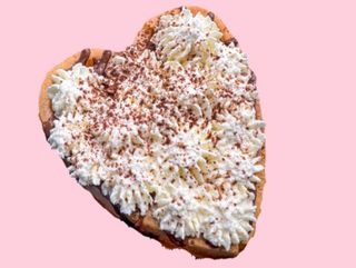 Гофрета сърце с маскарпоне