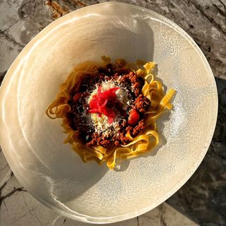 Паста от детството с кайма и оригинално фета сирене (300g)