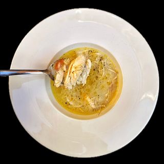 Egg-lemon chicken soup
