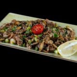 Свински бузи с лук и гъби 200 гр.