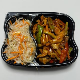 2762. Ориз със зеленчуци -пиле със три вкуса сладко кисело и лют