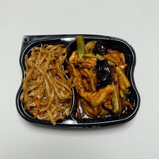 3362. Спагети със зеленчуци-Пиле със 3 вкуса сладкокисело и лют