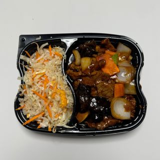 2778. Ориз със зеленчуци - Телешко със бамбук и гъби