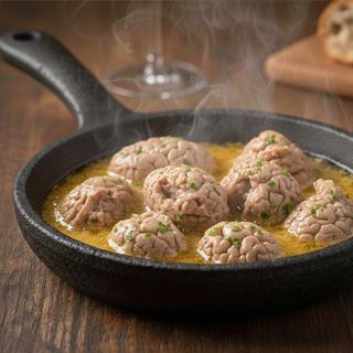 Телешки мозък в масло