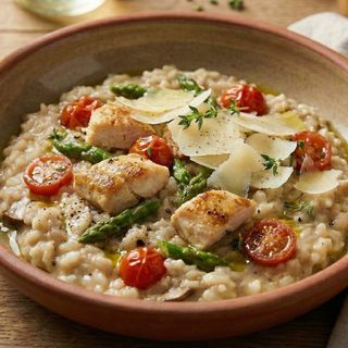 Ризото с пиле и аспержи (300г)