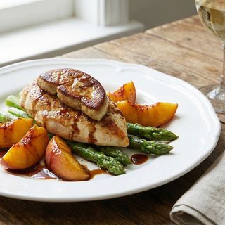 Пилешко филе с гъши дроб  (300г)