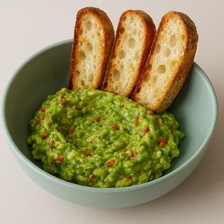 Гуакамоле с хрупкава чабата