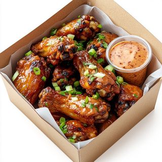 Пилешки крилца с дип Чипотле майо (220г)