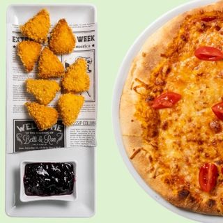 Пица Капричоза + Панирани топени сиренца + 1 л. Лимонада Ягода