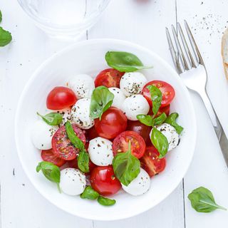 Buffalo mozzarella with tomatoes