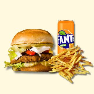 Комбо с Веджи бургер, напитка и картофки