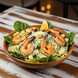 Салата Цезар със скариди 300 гр.