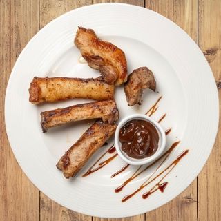 Мариновани свински ребра с барбекю сос