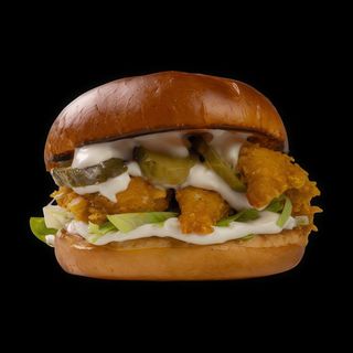 Хрупкав пилешки бургер (290г)