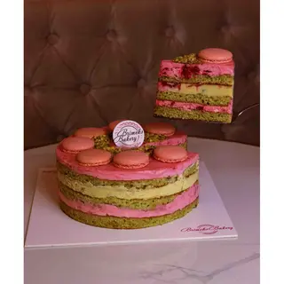 Торта шамфъстък с малини (125г)