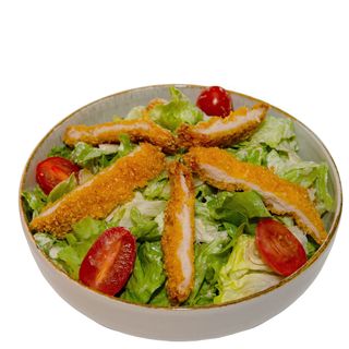 Салата Цезар с Хрупкаво пиле (350гр)