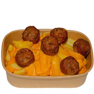 Чийз Картофки с Мини Кюфтенца ( 350гр )