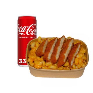 Комбо Мак енд чийз с пиле + Coca-Cola