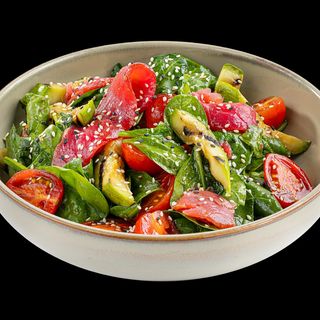 Салата маринована сьомга (350гр)