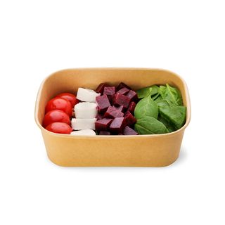 Салата от Елда с Козе Сирене, Цвекло и Бейби Спанак (250г)