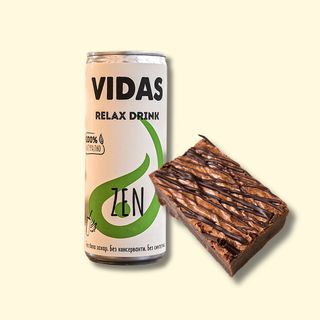 Фъджи брауни и напитка