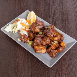 Глазирани свински гърди с джинджифил и чесън