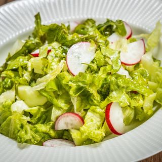 Зелена салата с репички