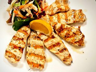 Пилешки филенца по гръцки (350гр.)