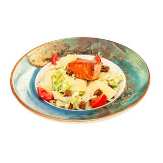 Салата Цезар с филе от сьомга на грил (320г)