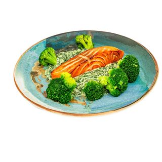 Сьомга с броколи (350г)