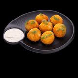 КРОКЕТИ СЪС СЬОМГА И МЛЕЧЕН СОС