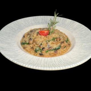 Ризото с диви гъби и спанак 350 г 