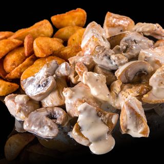 Пилешки късчета с топено сирене (380г)