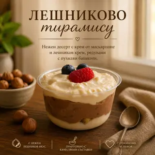 Лешникови тирамису