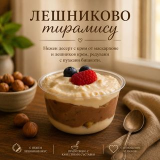 Лешникови тирамису