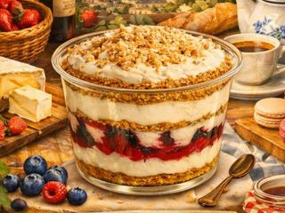 Френска селска торта с боровинки