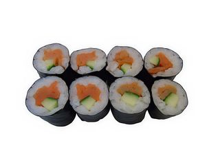 Хосомаки Пушена сьомга и краставица (8бр)