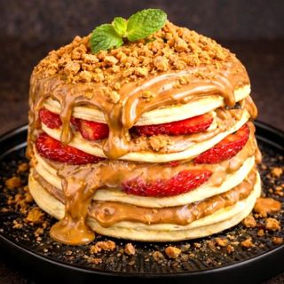 Американска палачинка Biscoff с ягоди American Style (300г)