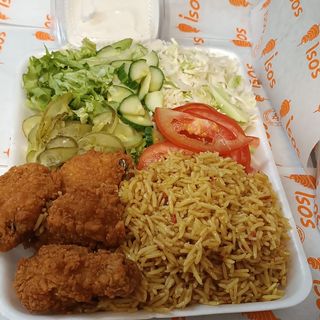 Порция крилца с ориз + кока кола 0.330 мл