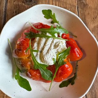 Маринована камба с мус от рикота