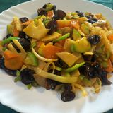 195.Пържени китайски гъби с бамбук и зеленчуци (700г)