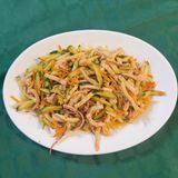 56.Салата от краставици и калмари в лютив сос (400г)