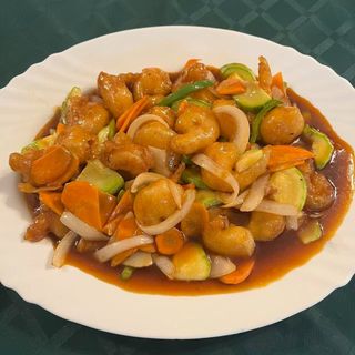 172.Панирани скариди със зеленчуци (500г)