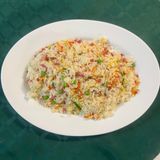 504.Пържен ориз с шунка, яйце и зеленчуци (800г