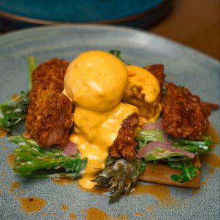 Chicken Ceaser Waffel