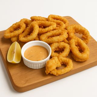 Хрупкави калмари със сос тартар (250г)