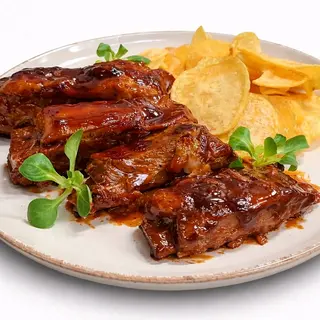 Медени BBQ ребърца