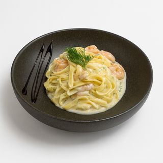 Фетучини със скариди